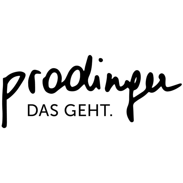 Handschriftlicher Prodinger über DAS GEHT. in fetter, serifenloser Großbuchstaben-Schrift.