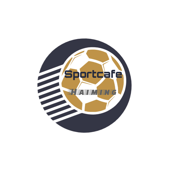 Logo mit einem goldenen Fußball und dem Text Sportcafe HATTMING in fetten Buchstaben.
